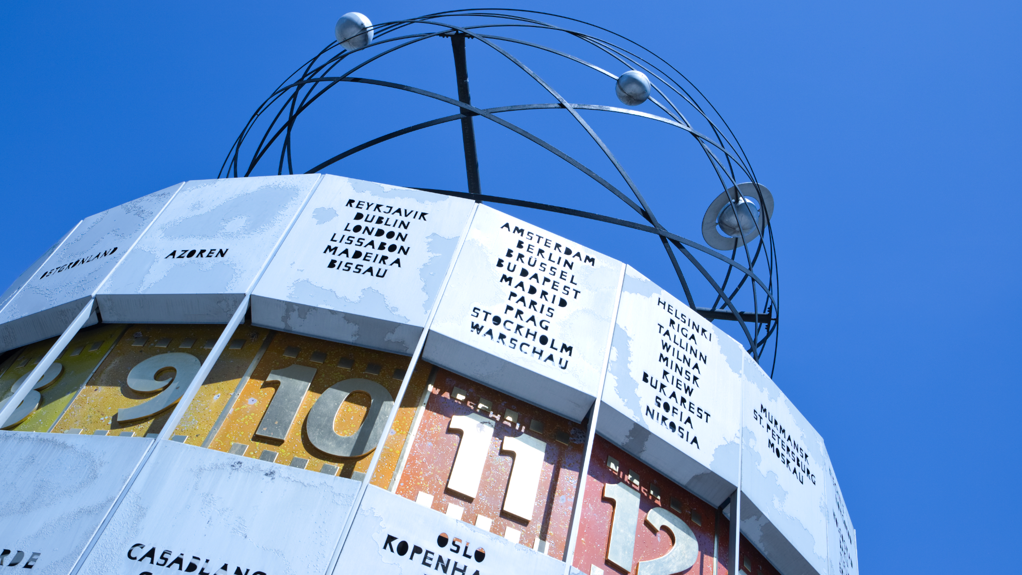 Weltzeituhr auf dem Alexanderplatz